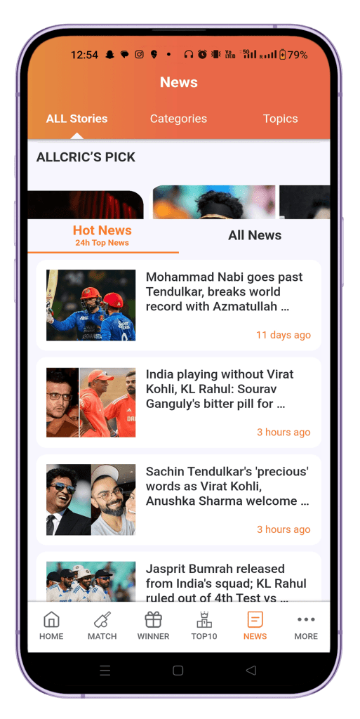 AllCric latest news