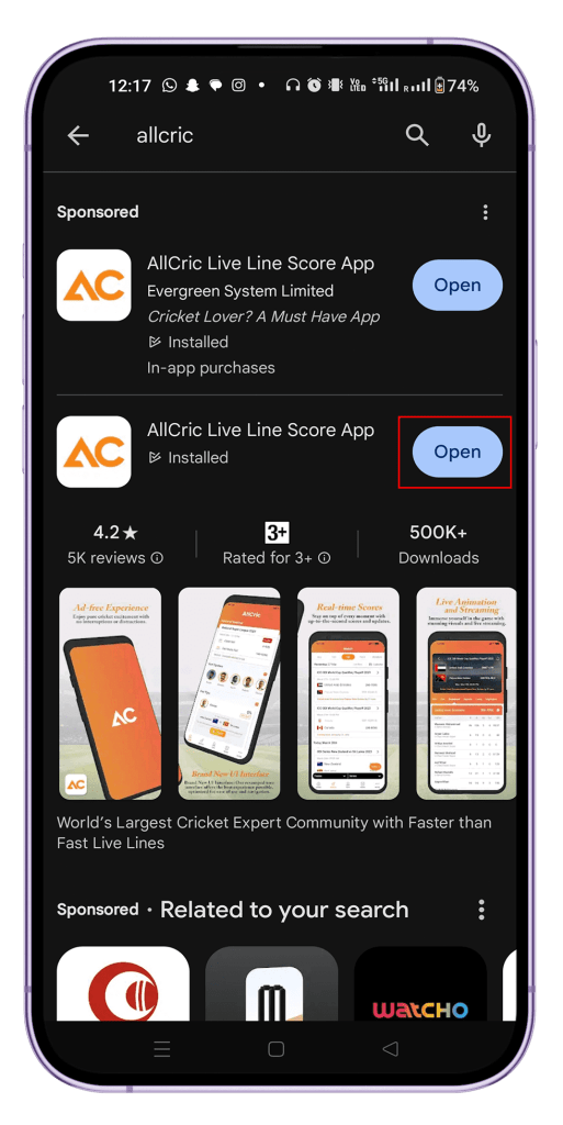how to download AllCric