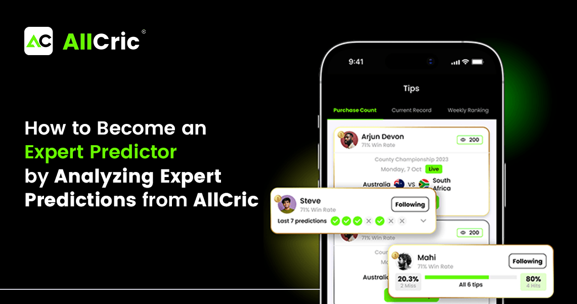 How to Become an Expert Predictor by Analyzing Expert Predictions from AllCric