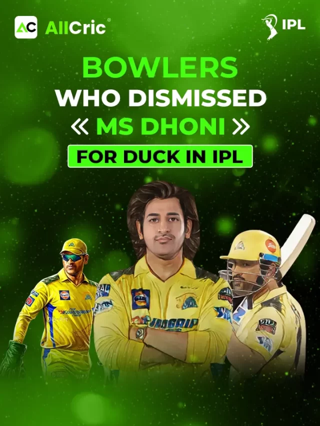 Bowlers Who Dismissed MS Dhoni for Duck in IPL