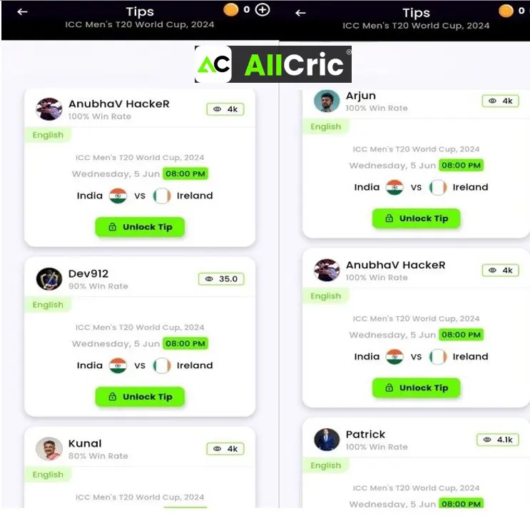 The Role of Tipsters on AllCric: Your Ultimate Cricket Companion