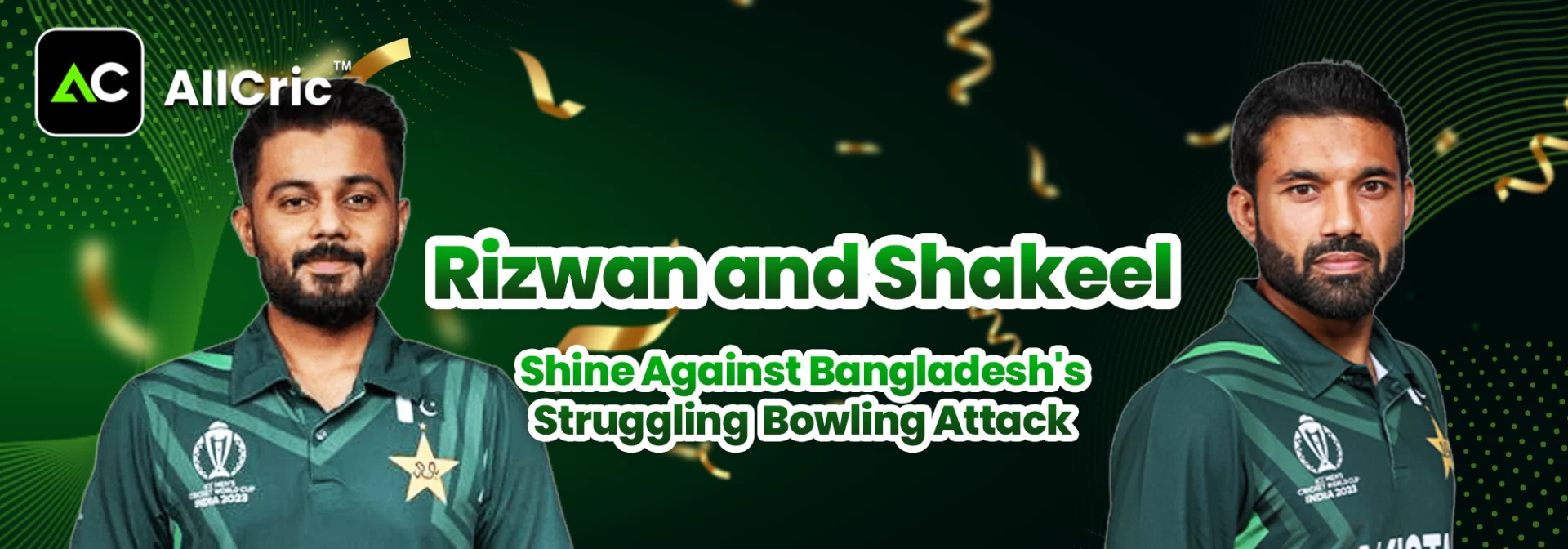 Rizwan and Shakeel Shine Against Bangladesh's Struggling Bowling Attack