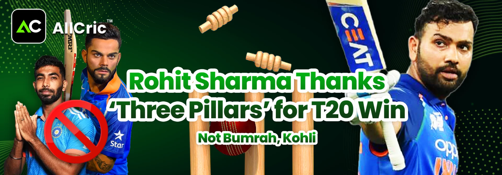 Rohit Sharma Thanks ‘Three Pillars’ for T20 Win—Not Bumrah, Kohli