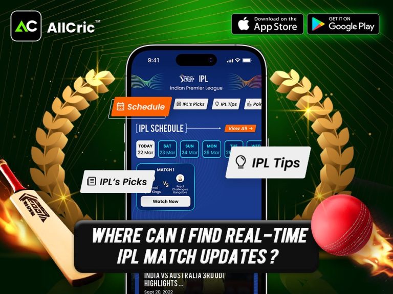 Where Can I Find Real-Time IPL Match Updates?