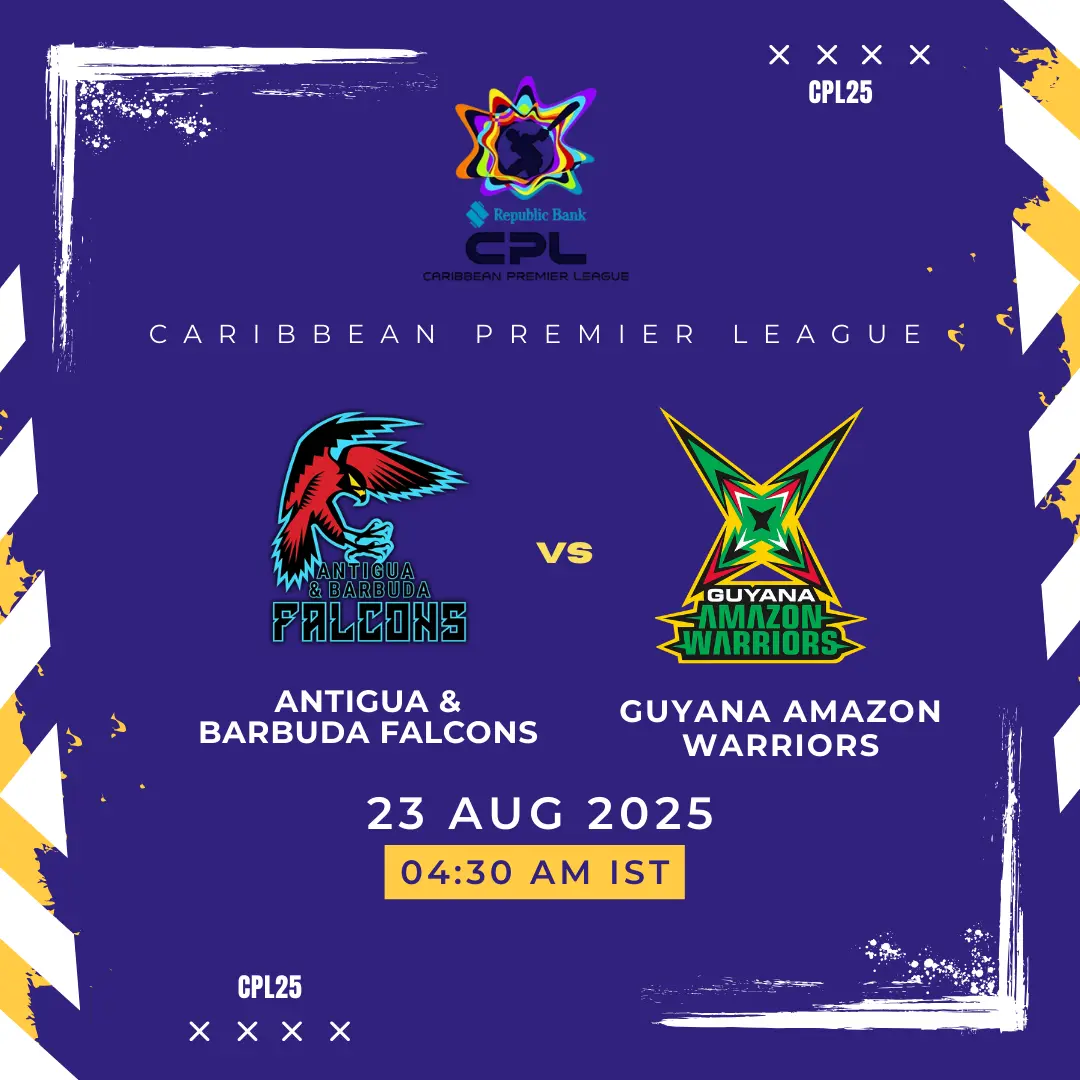 Get ABF vs GAW Dream11 prediction, fantasy tips, probable XI & pitch report for today’s CPL 2025 Match 9. Build your best team & win big now!