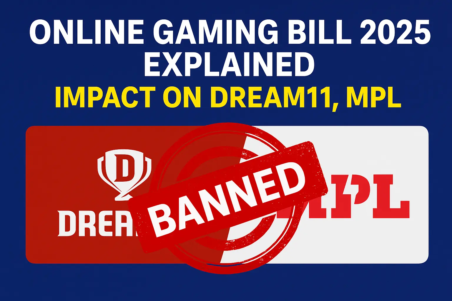 India’s new Online Gaming Bill 2025 changes everything! Learn what it means for Dream11, MPL & fantasy gamers. Stay safe, explore legal options.