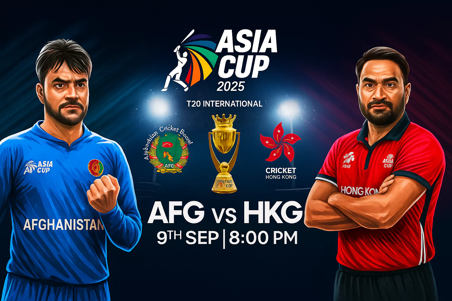 Asia Cup 2025 begins with Afghanistan vs Hong Kong. Get pitch report, XIs, prediction & Dream11 tips.