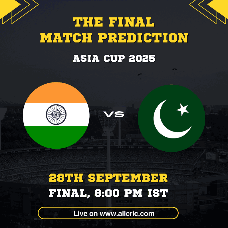 IND vs PAK Dream11 Prediction Today Match – Asia Cup 2025 Final, fantasy cricket tips, probable XI, pitch report & match prediction.