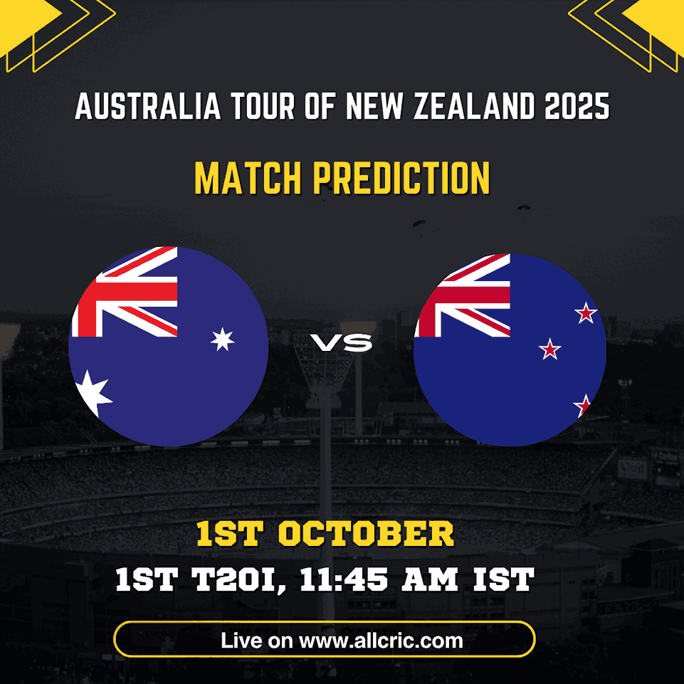 Australia vs New Zealand 1st T20I 2025 at Bay Oval – Dream11 prediction today, match preview, probable playing 11, fantasy tips, and Dream11 team today for AUS vs NZ.