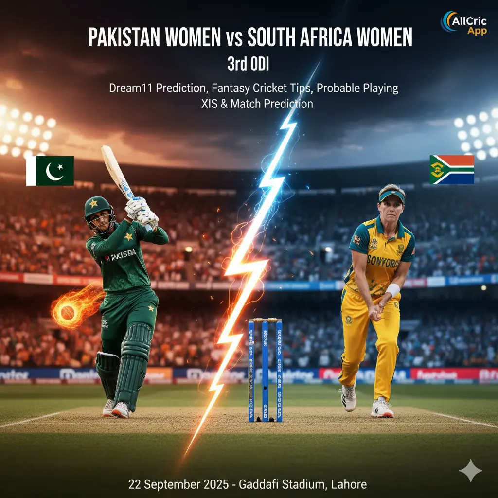 PAK-W vs SA-W 3rd ODI Dream11 Prediction, Fantasy Tips & Playing XI. Get match preview & winning picks