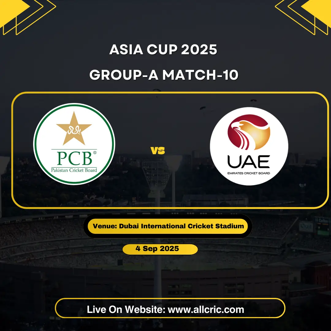 Asia Cup 2025: Pakistan vs UAE Match 10. Who will win? Check prediction, Dream11 tips & key players. Create your fantasy team today!