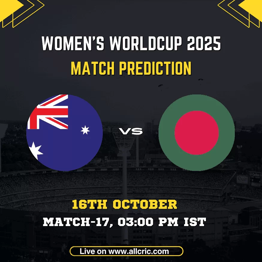 AUS-W vs BAN-W Dream11 Prediction, Fantasy Tips, Probable XI, and Today Match Preview for ICC Women’s World Cup 2025 Match 17. Australia Women vs Bangladesh Women Dream11 Team prediction, pitch report, and match analysis at Visakhapatnam.