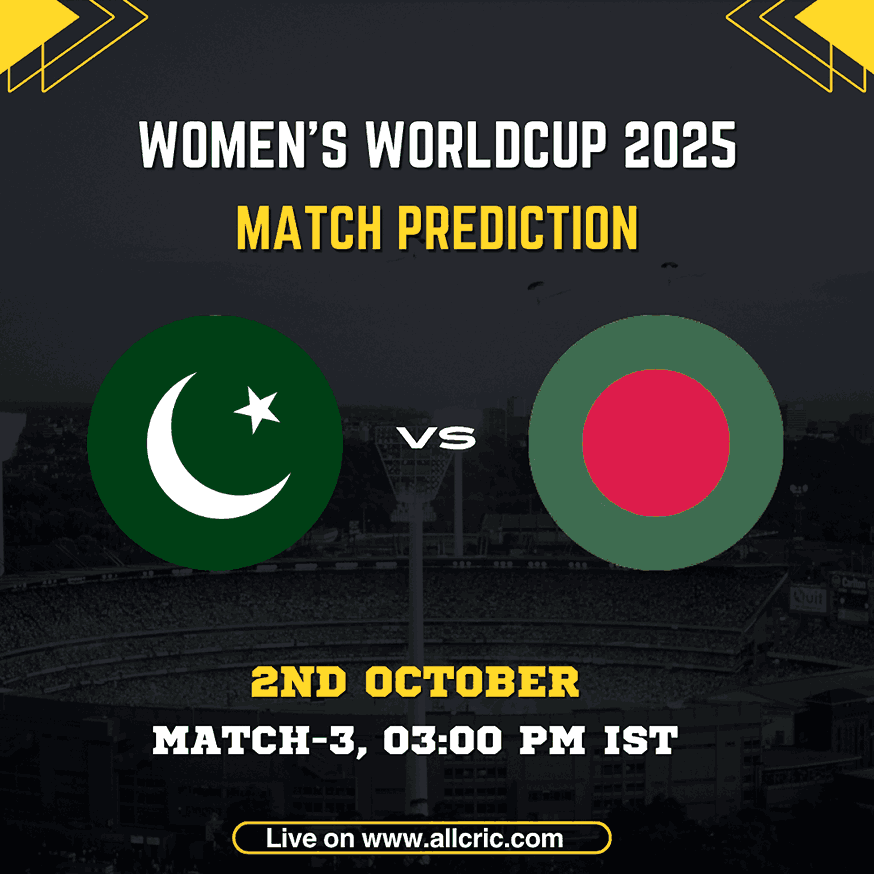 PAK-W vs BAN-W Dream11 Prediction and Today Dream11 Team for Women’s World Cup 2025 Match 3 – Pakistan Women vs Bangladesh Women fantasy tips and playing XI at R. Premadasa Stadium."
