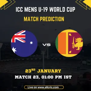 Australia U-19 vs Sri Lanka U-19 Match Prediction – ICC U-19 World Cup
