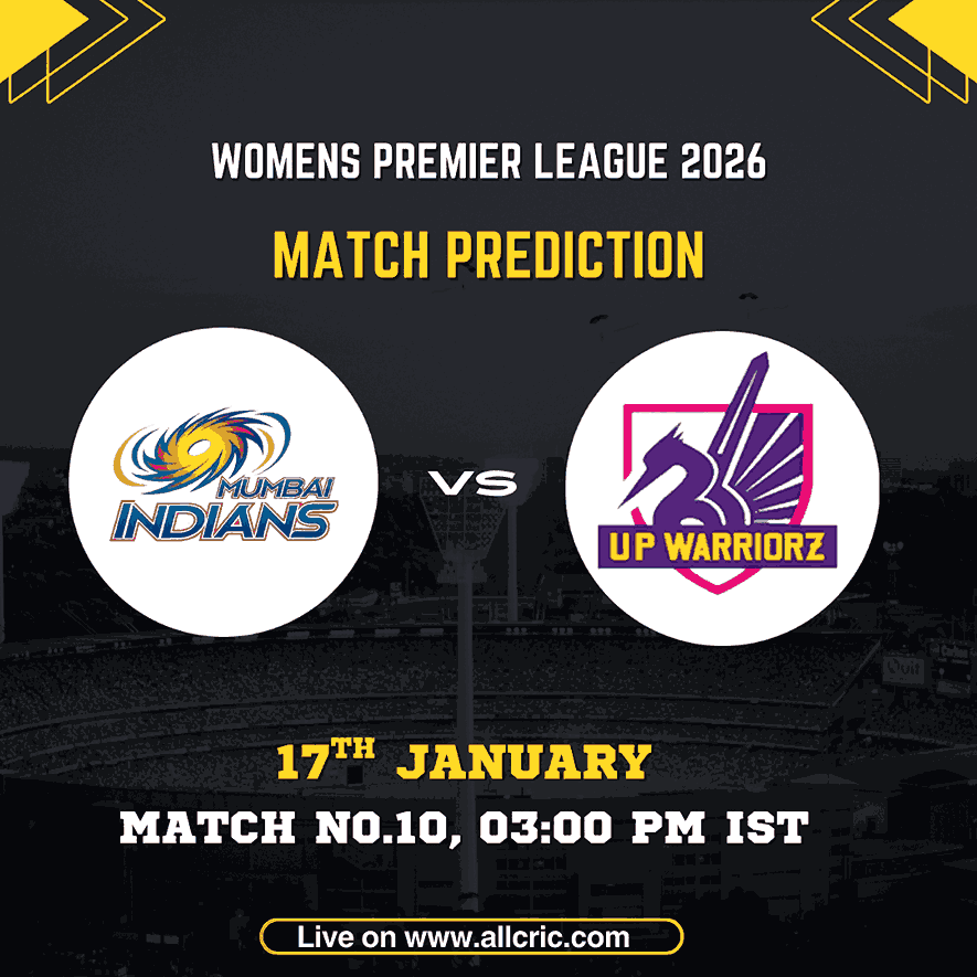 MI-W vs UP-W match prediction – Women’s Premier League 2026 Match 10 preview, MI-W vs UP-W dream11 prediction & toss update at DY Patil Stadium