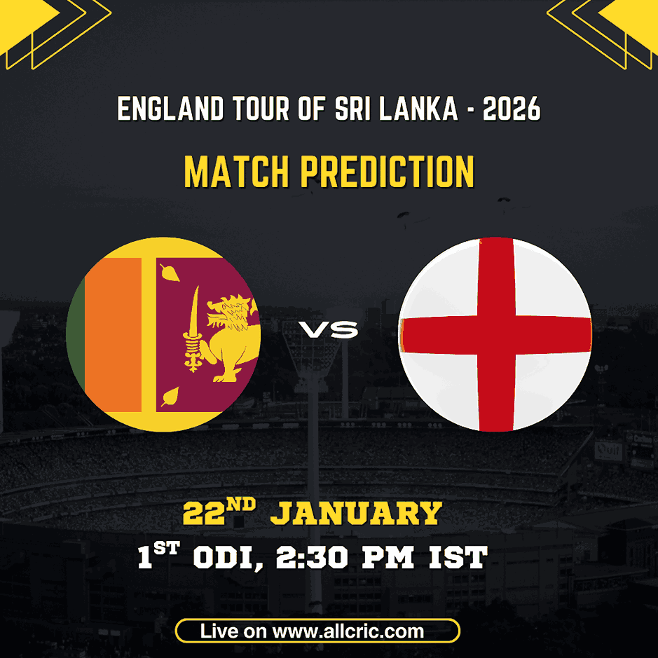 SL vs ENG today match prediction for 1st ODI 2026 at R Premadasa Stadium, Colombo, featuring Sri Lanka vs England with Dream11 prediction, probable playing XI, pitch report, and winning tips.