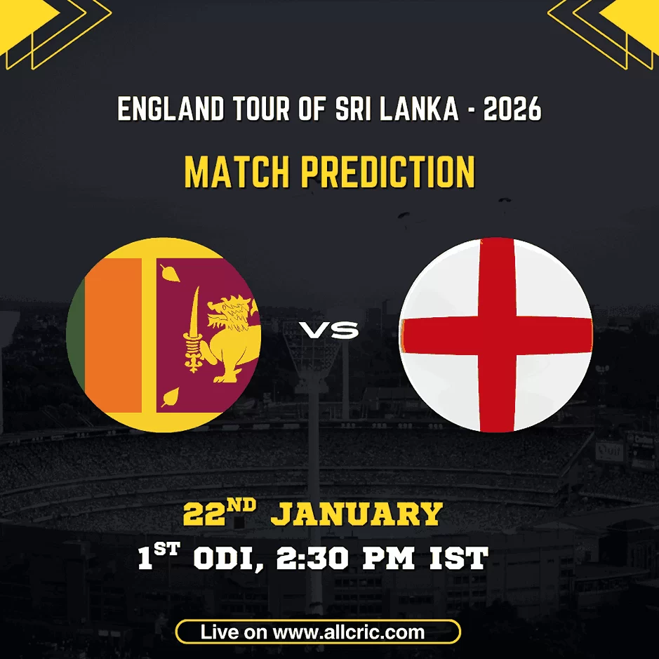 SL vs ENG today match prediction for 1st ODI 2026 at R Premadasa Stadium, Colombo, featuring Sri Lanka vs England with Dream11 prediction, probable playing XI, pitch report, and winning tips.