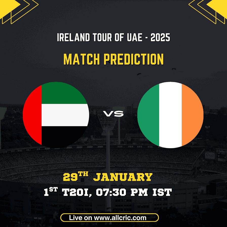 UAE vs IRE Dream11 prediction today for 1st T20I 2026 at Dubai International Cricket Stadium, United Arab Emirates vs Ireland