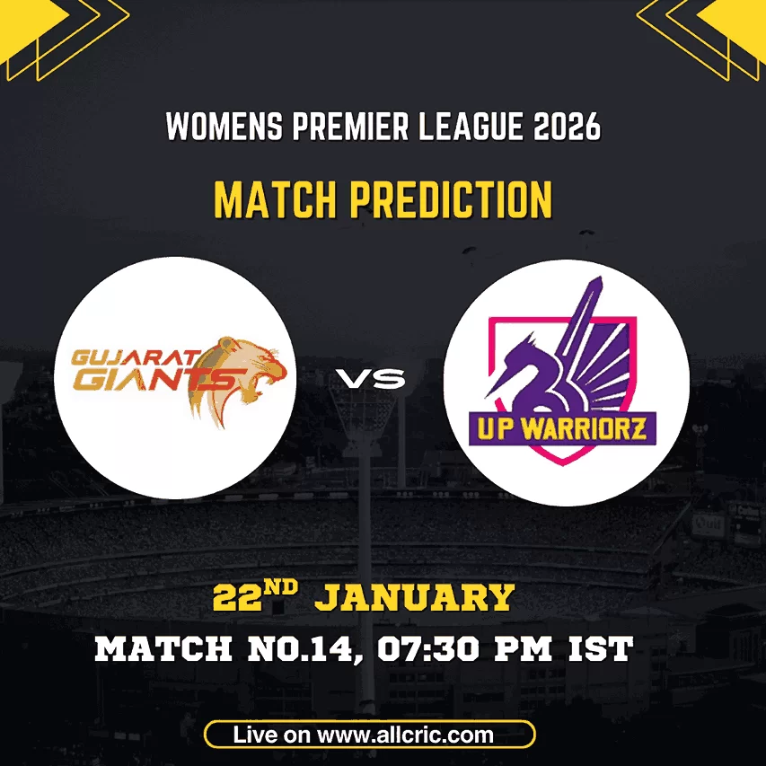 GG W vs UP W dream11 prediction – Gujarat Giants Women vs UP Warriorz Women today match prediction, fantasy team today for WPL 2026 Match 14