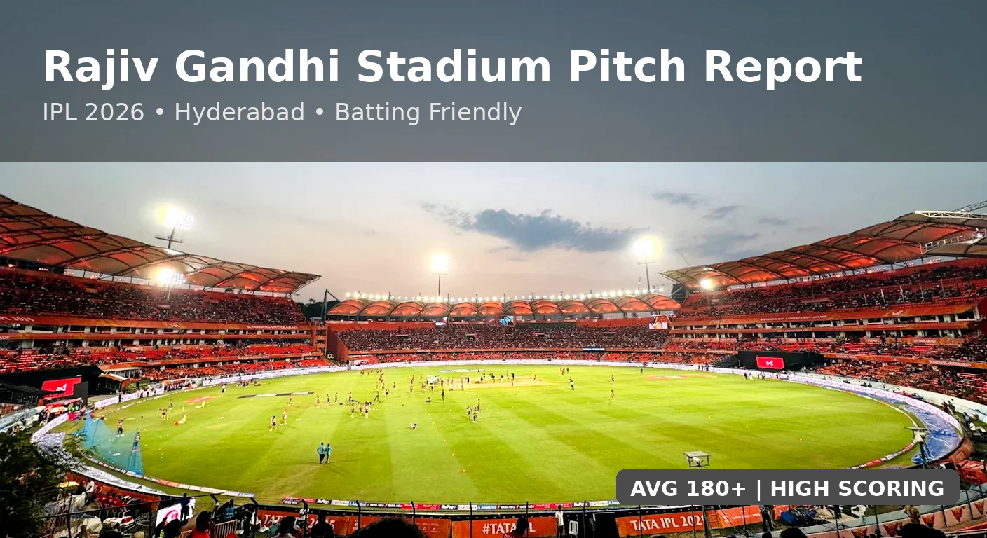 Rajiv Gandhi International Stadium Pitch Report IPL 2026
