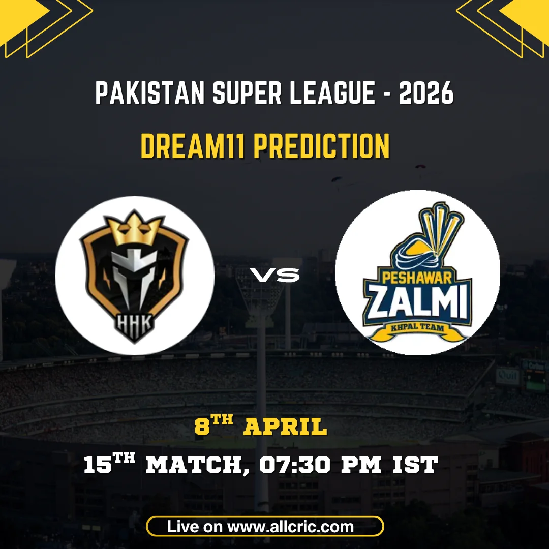 HK vs PZ Dream11 prediction today match PSL 2026, Hyderabad Kingsmen vs Peshawar Zalmi Dream11 team today with match details, date 8th April, time 7:30 PM IST