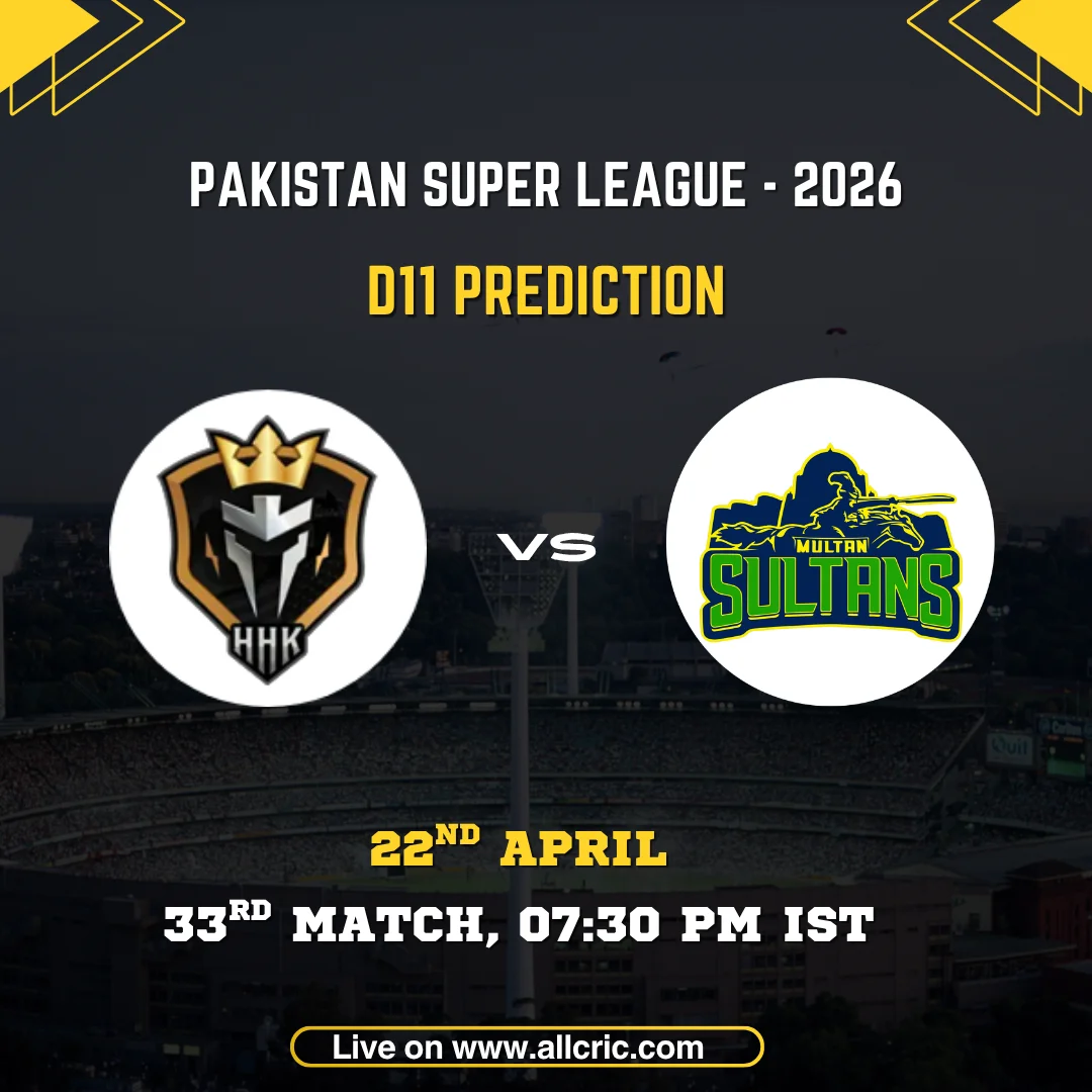 HYK vs MUL Dream11 prediction PSL 2026 Match 33 Hyderabad Kingsmen vs Multan Sultans fantasy team tips and match details