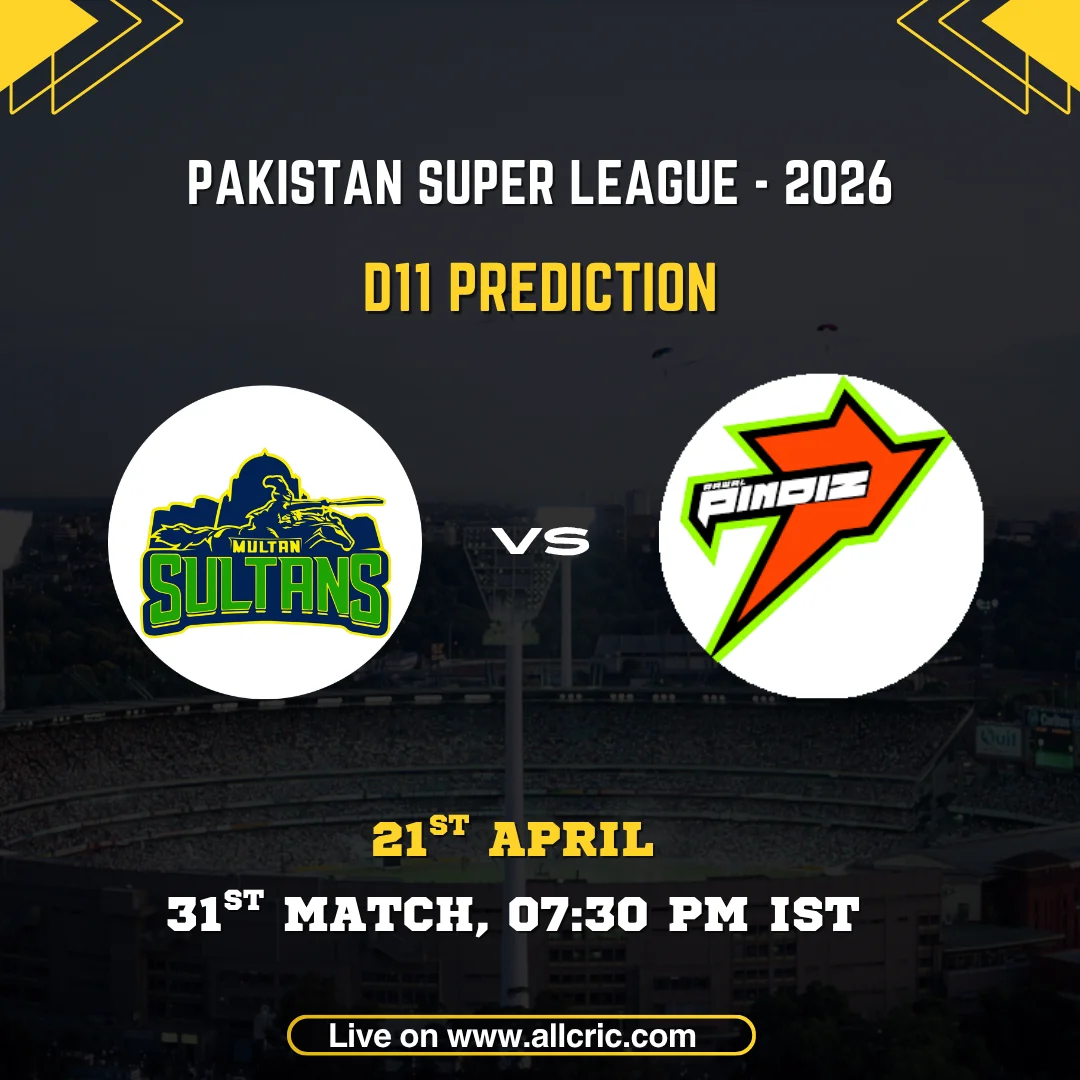 MUL vs RAW Dream11 prediction PSL 2026 Match 31 with fantasy tips, pitch report and best team picks