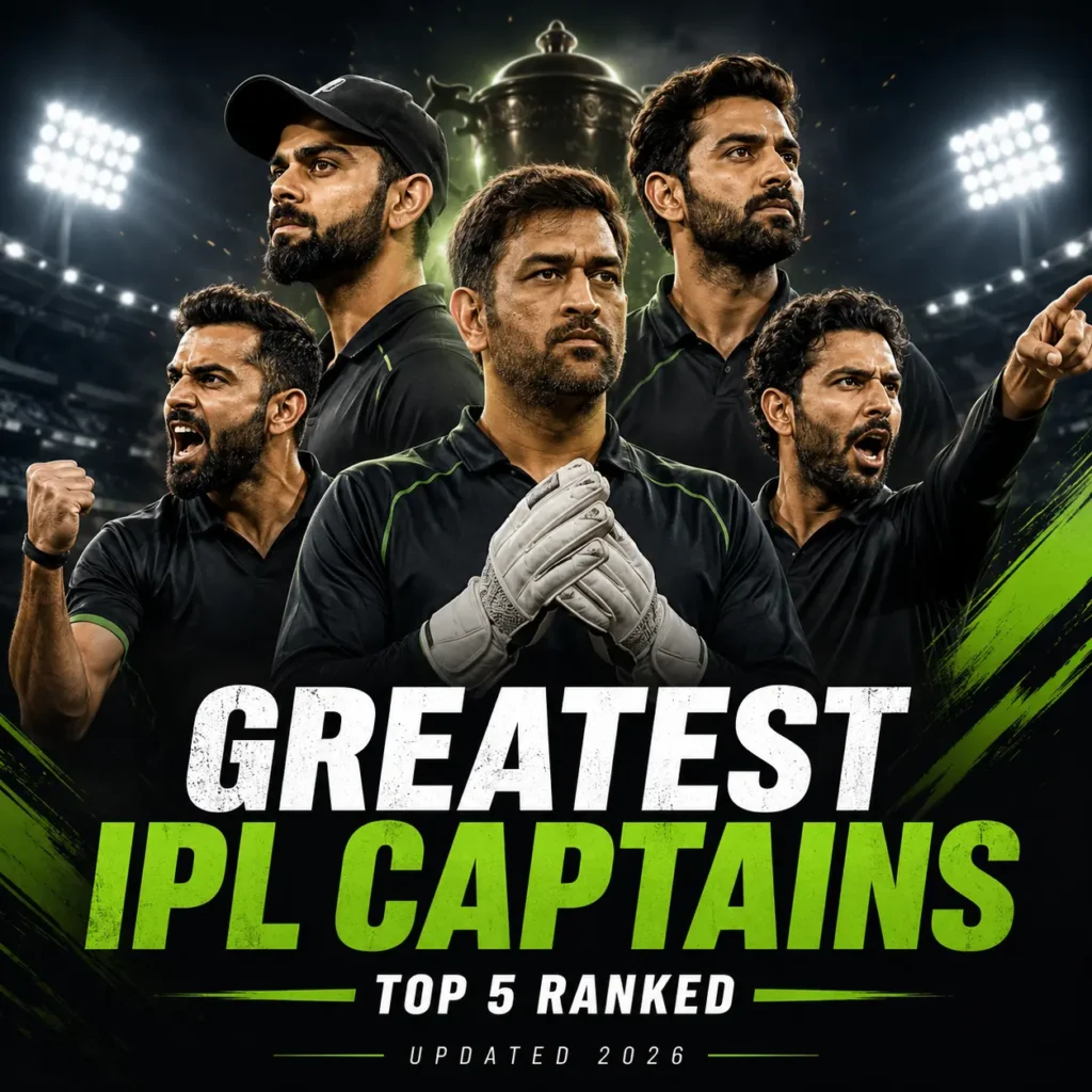 Greatest IPL Captains Ranked (2026 Update) — From MS Dhoni’s unmatched consistency and 10 IPL finals to Rohit Sharma’s five-title Mumbai Indians dynasty, discover the top 5 IPL captains of all time. Featuring Gautam Gambhir’s KKR transformation, Shane Warne’s iconic 2008 underdog triumph, and Hardik Pandya’s modern leadership success.
