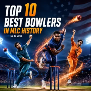 Discover the top 10 best bowlers in Major League Cricket history, ranked by wickets, economy, average, best figures and match impact.