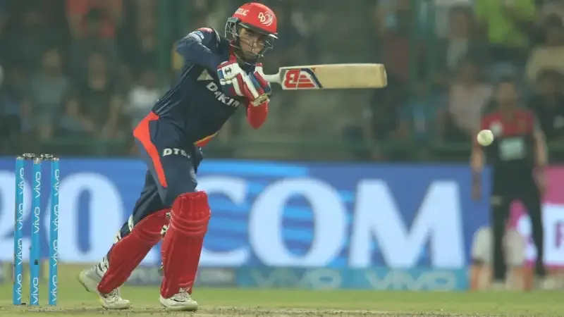 Abhishek Sharma batting for Delhi Daredevils during his debut IPL season in 2018