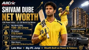 Shivam Dube Net Worth