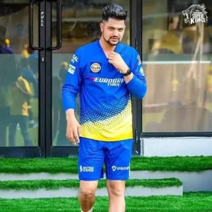 Sameer Rizvi in Chennai Super Kings training kit during his early IPL career before joining Delhi Capitals.