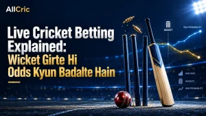 Live Cricket Betting Explained: Wicket Girte Hi Odds Kyun Badalte Hain 