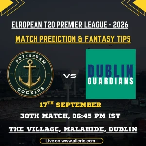 RDD vs DBG 30th Match Prediction, Pitch Report & Fantasy Tips