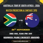 SA vs AUS 3rd ODI Match Prediction, Pitch Report & Fantasy Tips