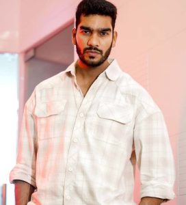 Venkatesh Iyer portrait in casual wear, Indian cricketer and batting all-rounder
The article identifies him as a batting all-rounder from Indore with an MBA in Finance.   Pasted text