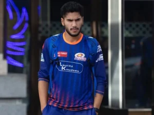 Raj Bawa biography Mumbai Indians IPL journey in blue training jersey