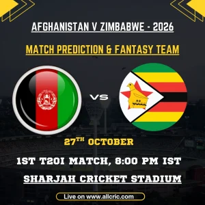 AFG vs ZIM Today Match Prediction & Fantasy Team – 1st T20I 2026