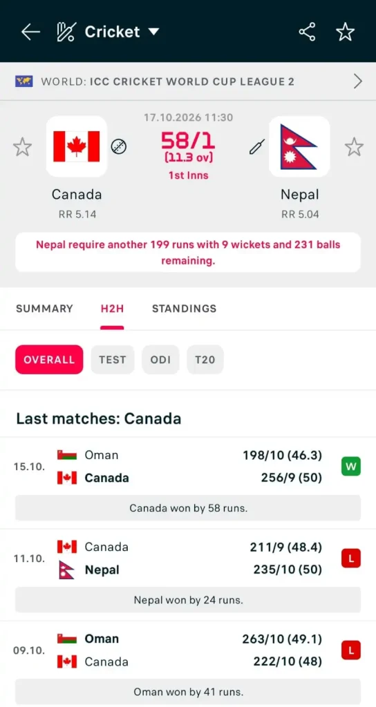 Flashscore app