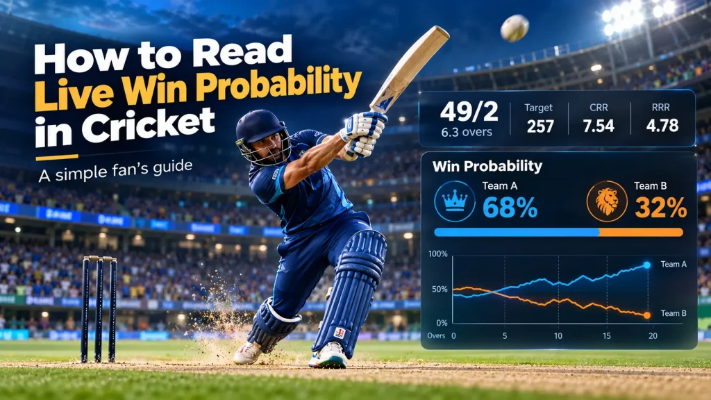How to Read Live Win Probability in a Cricket Match