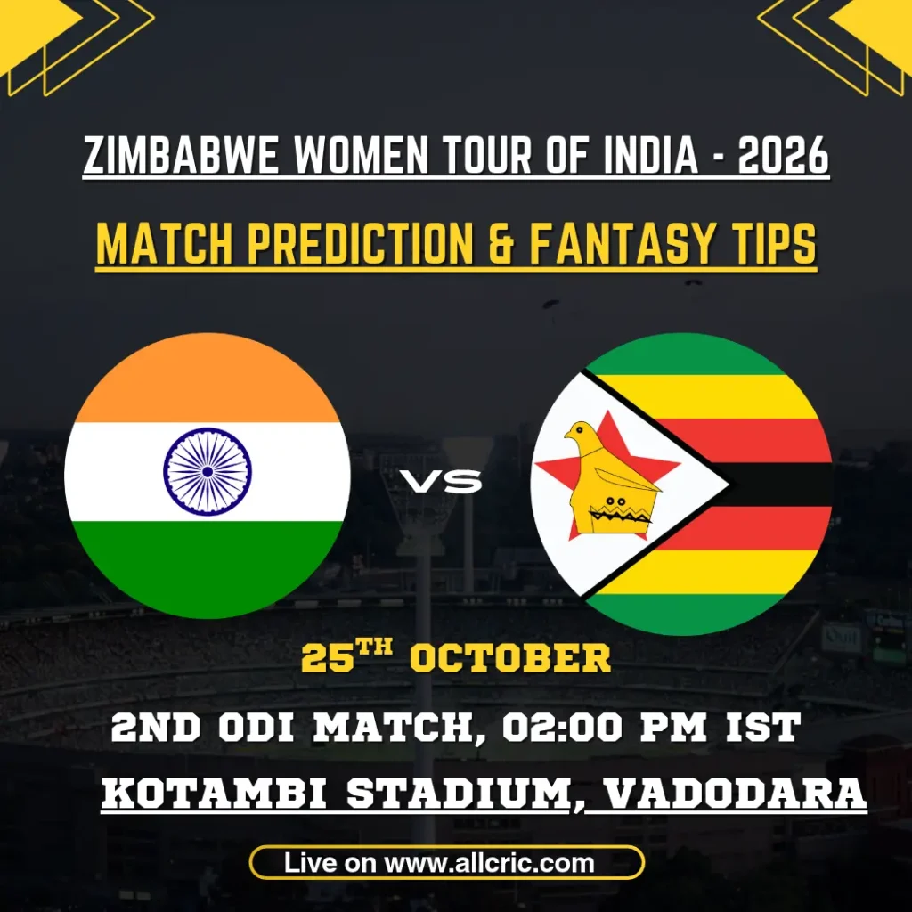 IND-W vs ZIM-W Fantasy Prediction & Playing XI - 2nd ODI