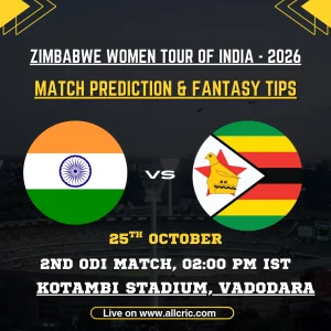 IND-W vs ZIM-W 2nd ODI Fantasy Prediction