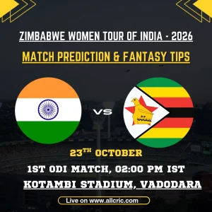 IND-W vs ZIM-W Today Match Prediction & Fantasy Tips – 1st ODI 2026