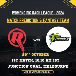 MR-W vs ST-W 1st Match Prediction & Fantasy Team – WBBL 2026