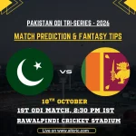 PAK vs SL 1st ODI Match Prediction, Pitch Report & Fantasy Tips