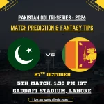 PAK vs SL Today Match Prediction & Fantasy Team – 5th ODI 2026