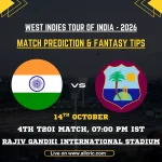 IND vs WI 4th T20I Match Prediction, Pitch Report & Fantasy Tips