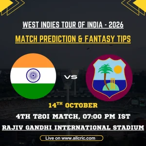 IND vs WI 4th T20I Match Prediction, Pitch Report & Fantasy Tips