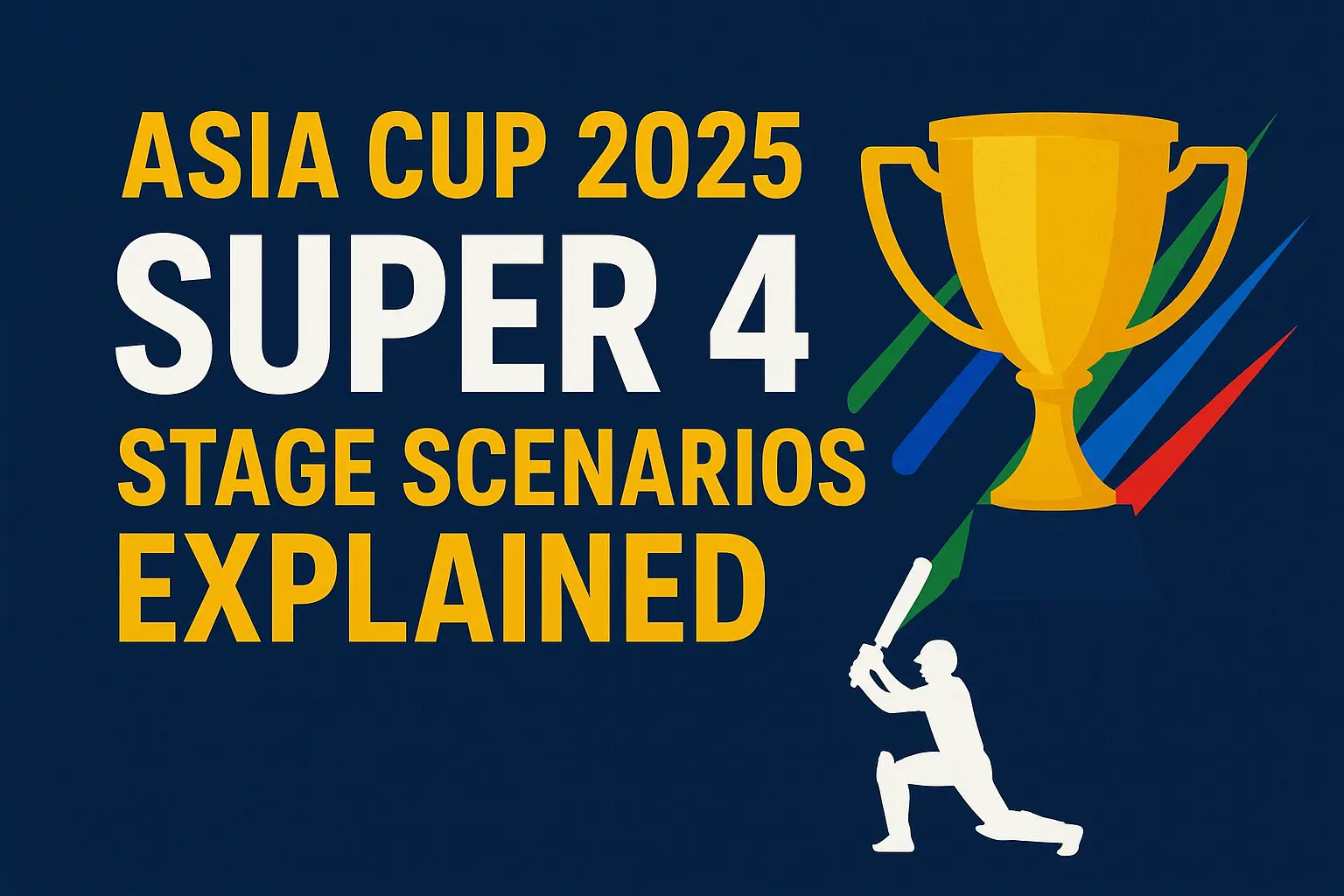 Explore Asia Cup 2025 Super 4 scenarios, points table, and chances of qualification.