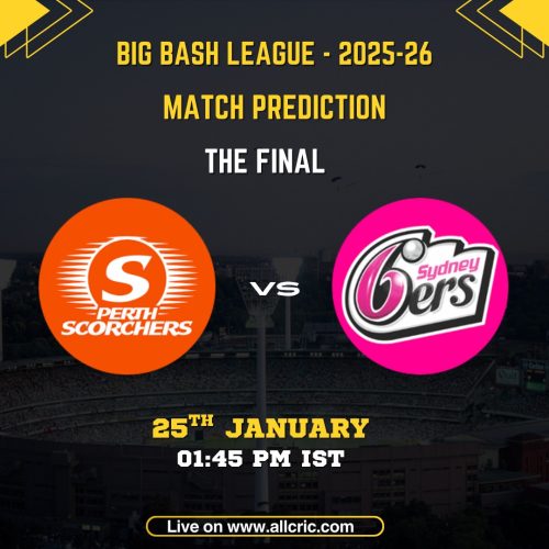 SCO vs SIX BBL Final 2025-26 match prediction – Perth Scorchers vs Sydney Sixers